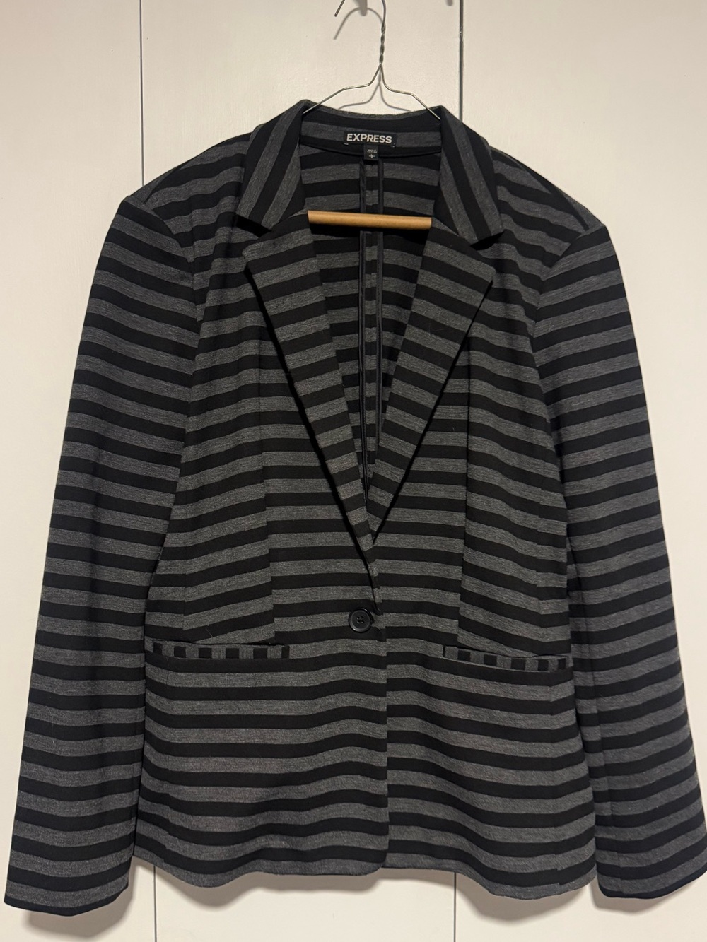 Express Black/Grey Blazer size large